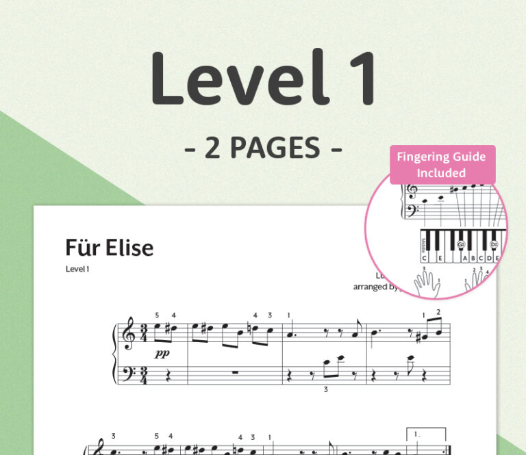 Für Elise sheet music Hoffman Academy